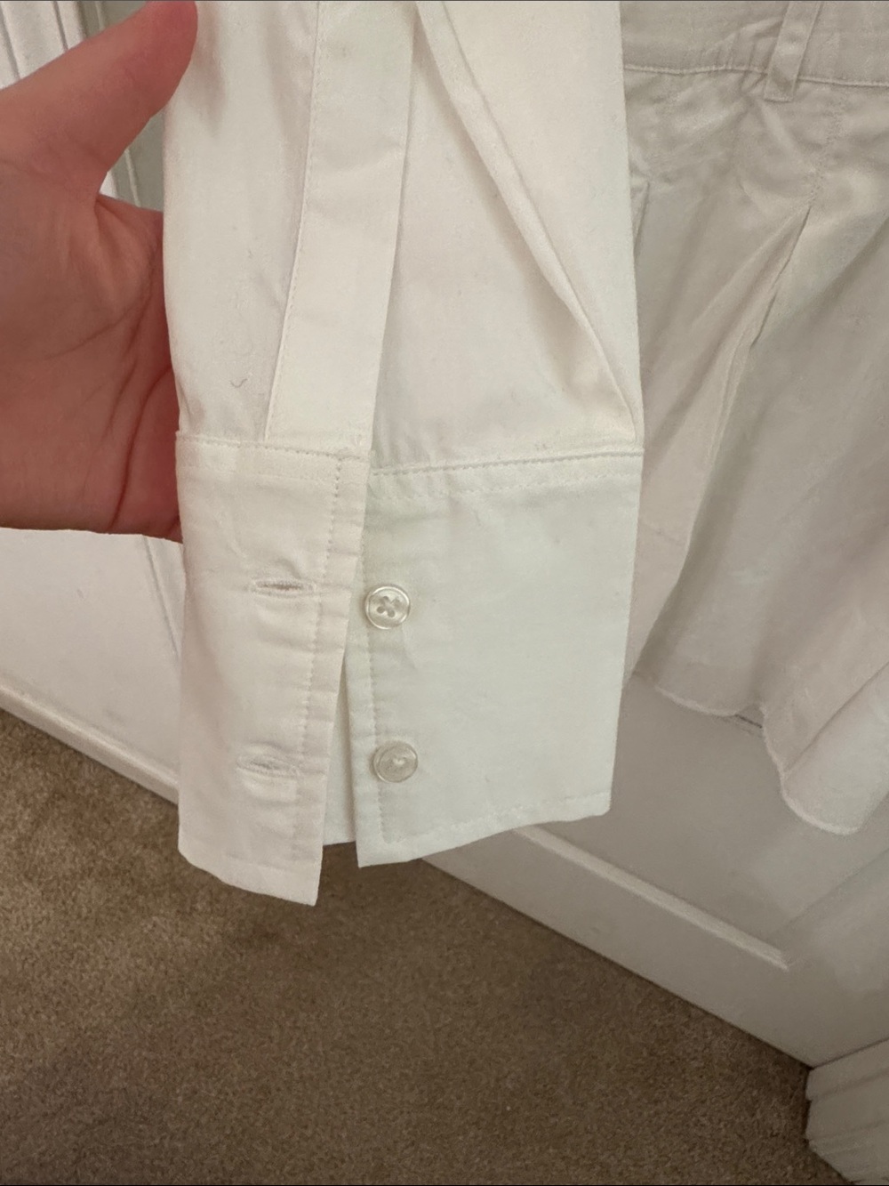 Bershka Classic White Collared Shirt NWOT - Picture 5 of 5